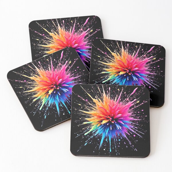 Item preview, Vibrant Color Explosion Design designed and sold by Health And Fitness Posts e-Store.