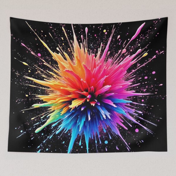 Item preview, Vibrant Color Explosion Design designed and sold by Health And Fitness Posts e-Store.
