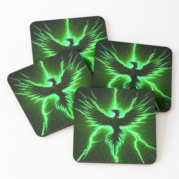 Item preview, Green Lightning Phoenix designed and sold by Healio2.