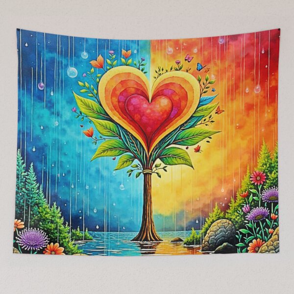 Item preview, Tree of Love and Life Design designed and sold by Health And Fitness Posts e-Store.