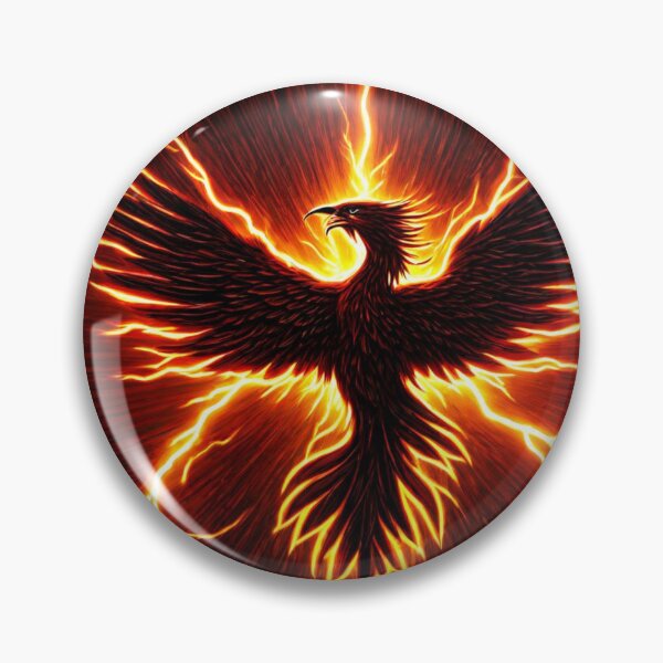 Item preview, Fiery Red Lightning Phoenix designed and sold by Healio2.