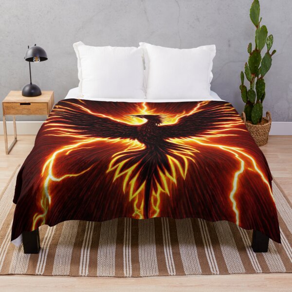 Item preview, Fiery Red Lightning Phoenix designed and sold by Healio2.