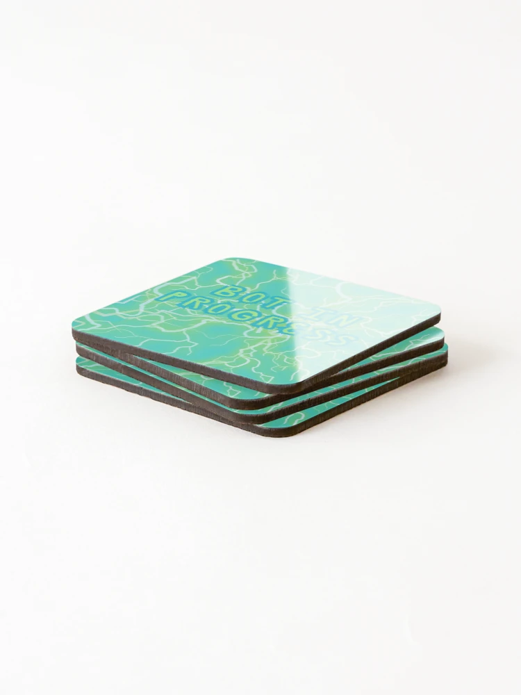 Thumbnail 4 of 5, Coasters (Set of 4), Bot In Progress designed and sold by PrettyViews.