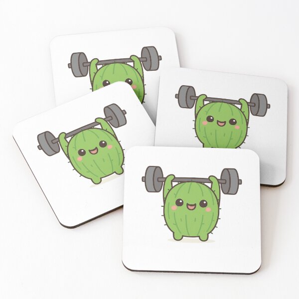Item preview, Muscle Cactus – Cute Kawaii Chibi Plant Design designed and sold by artbyTSR.
