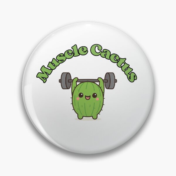 Item preview, Muscle Cactus – Cute Kawaii Chibi Plant Design designed and sold by artbyTSR.