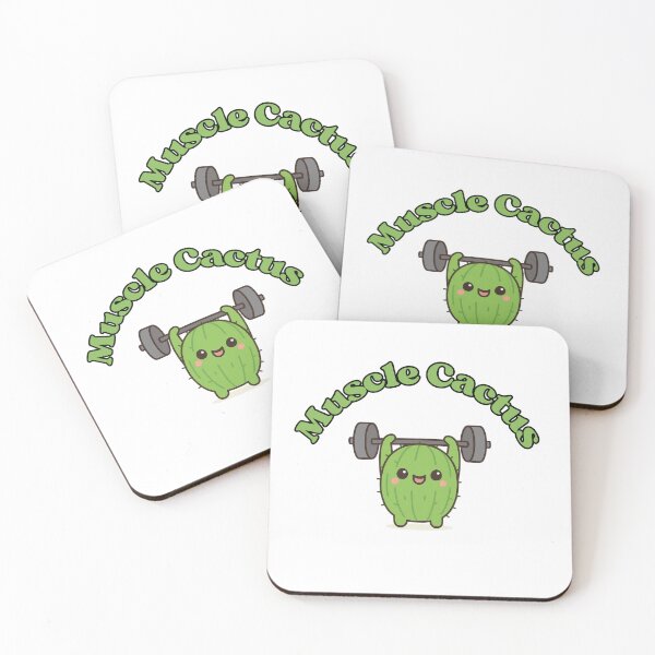Item preview, Muscle Cactus – Cute Kawaii Chibi Plant Design designed and sold by artbyTSR.