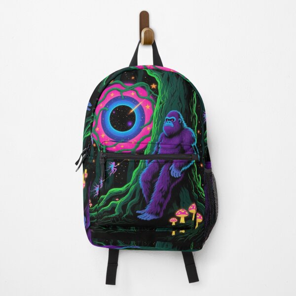 Item preview, Bigfoot's Psychedelic Forest Black Light Poster designed and sold by CleverCulture.