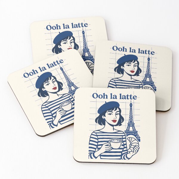 Item preview, T-Shirt - Ooh la latte designed and sold by Made-by-Gus.