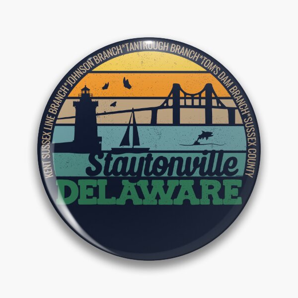 Item preview, Staytonville Delaware Retro Sunset Local Pride Logo  designed and sold by CRHPOD20.