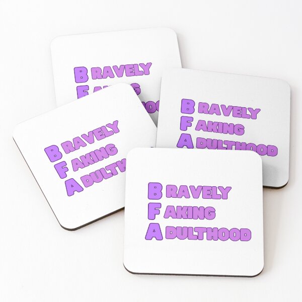 Item preview, BFA: Bravely Faking Adulthood (Purple) designed and sold by StageScribbles.