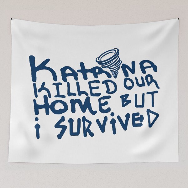 Item preview, Hurricane Katrina; Katrina killed our home; Graffiti Stlyle; designed and sold by StickerApe.