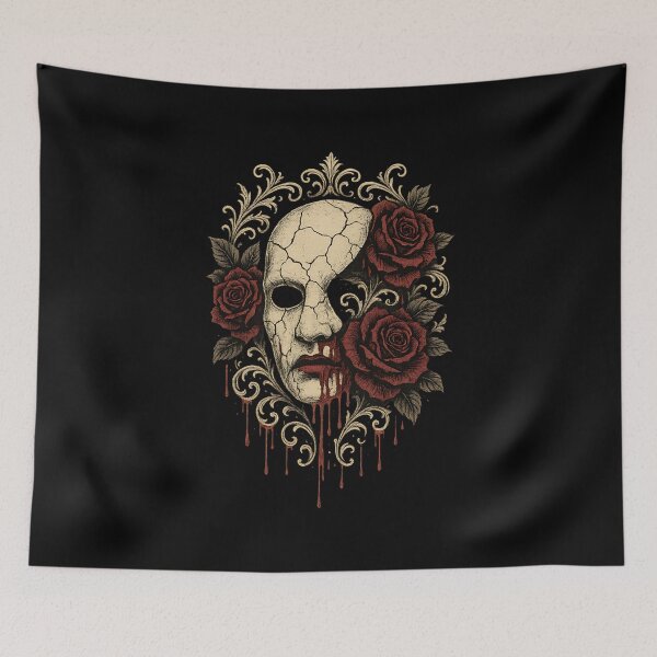 Item preview, Phantom Mask with Gothic Roses designed and sold by PostersMode.