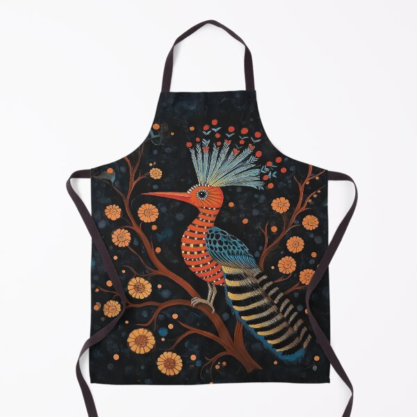Item preview, A vibrant and detailed Hoopoe bird design in traditional art style. designed and sold by HEMRO.