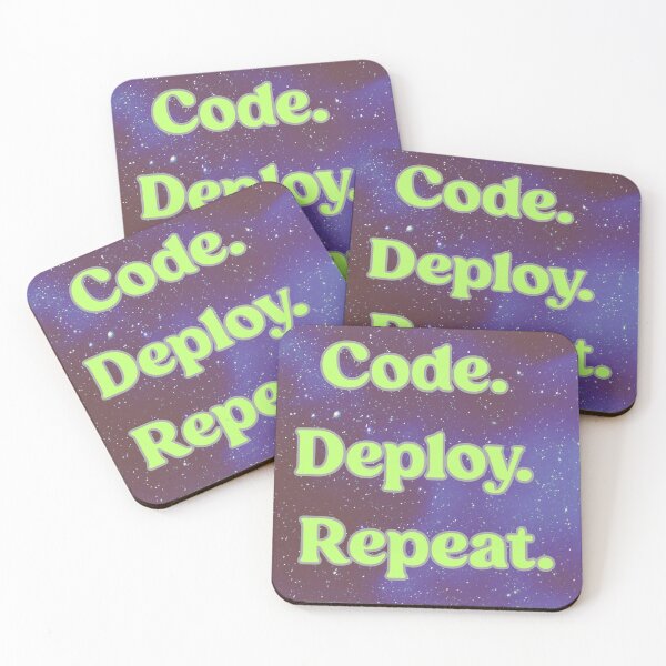 Item preview, Starry Code Deploy Repeat designed and sold by PrettyViews.
