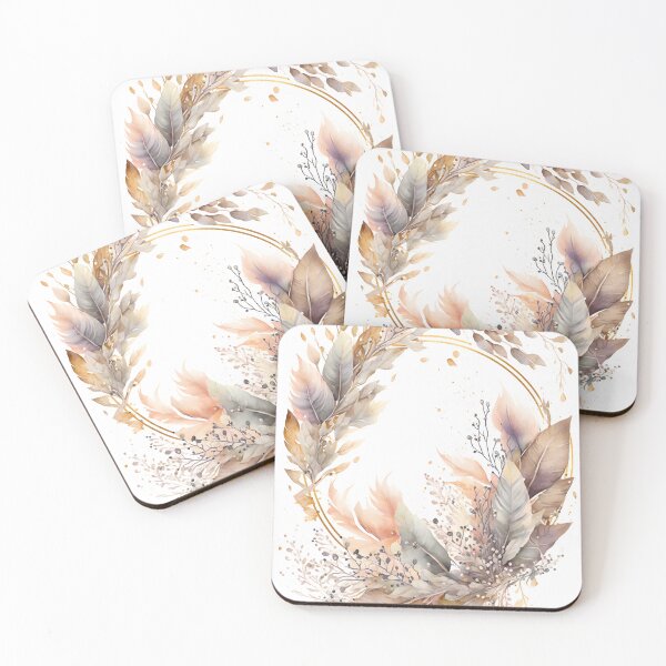 Item preview, Floral botanical watercolor wreath template designed and sold by dvoevnore.