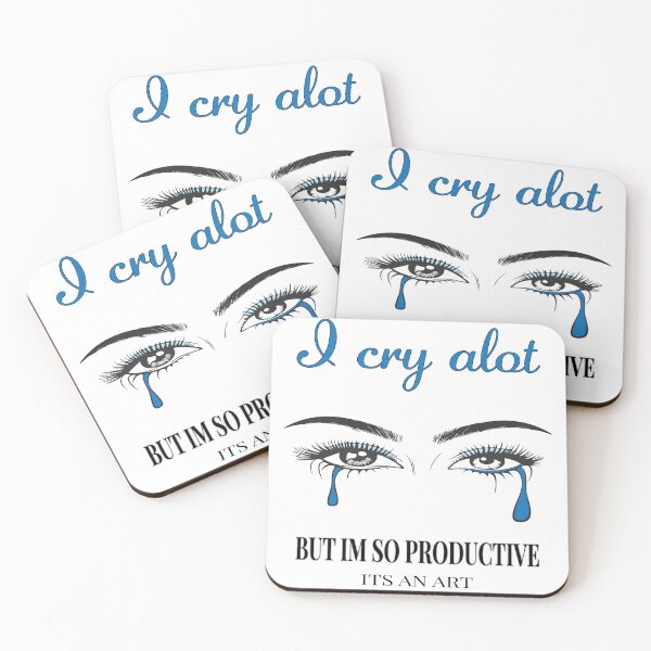 Item preview, I Cry a Lot, But I’m So Productive – Taylor Swift Lyric Design designed and sold by LivLuxGraphics.