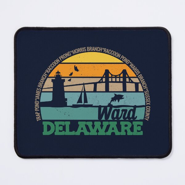 Item preview, Ward Delaware Retro Sunset Local Pride Logo  designed and sold by CRHPOD20.