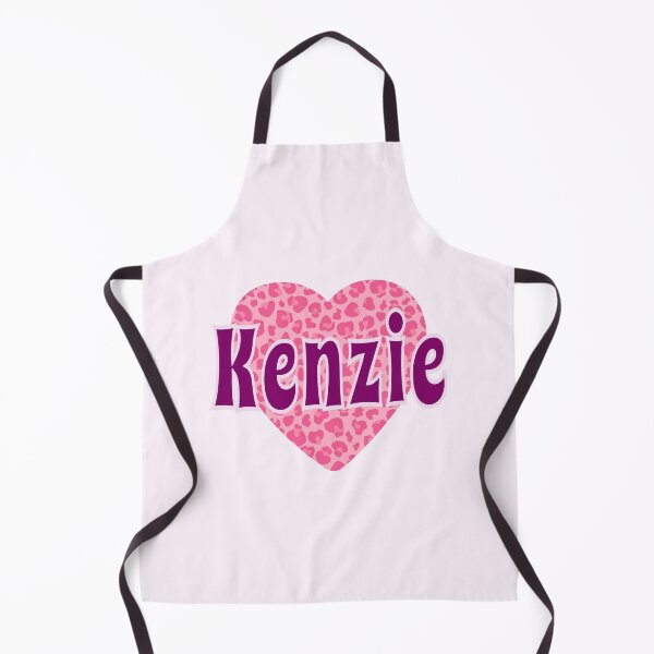 Item preview, Kenzie Name Pink Leopard Heart designed and sold by Jeallan Designs.