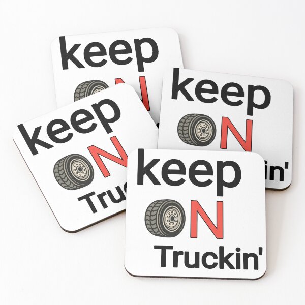 Item preview, Keep On Truckin’ – Bold Trucker Sticker designed and sold by SHOP SOUS⭐⭐⭐⭐⭐.