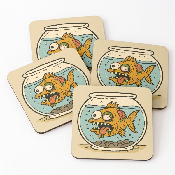 Item preview, Zombie Goldfish in a Fishbowl designed and sold by Ghost on Toast.