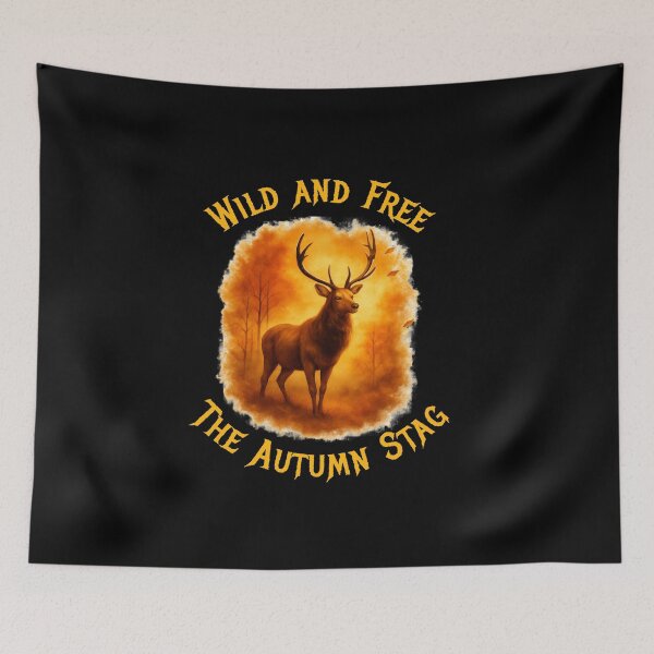 Item preview, Wild and Free the Autumn Stag – Majestic Deer Nature Design designed and sold by InkwildStudio.