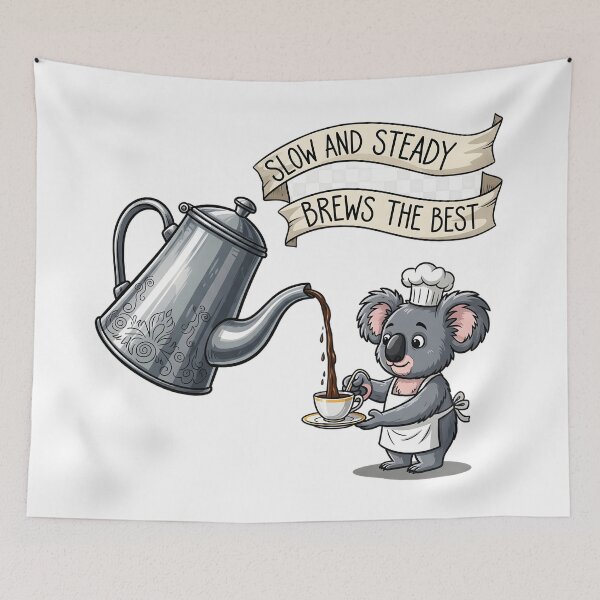 Item preview, Slow and steady brews the best designed and sold by Amadijoy.