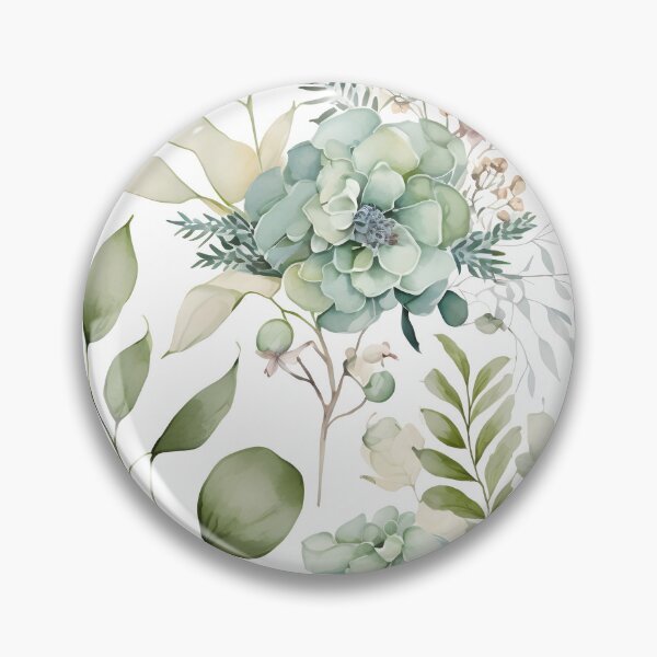 Item preview, Floral botanical watercolor wedding background designed and sold by dvoevnore.