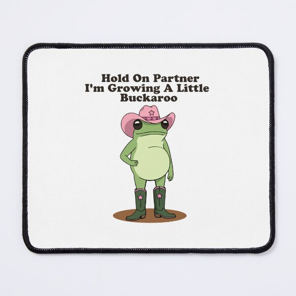 Item preview, Hold On Partner I'm Growing A Little Buckaroo Funny Frog Pregnancy Pregnancy Announcement Frog Lovers designed and sold by MotivaChic.