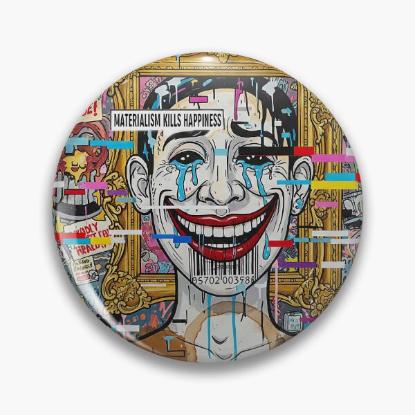 Item preview, Materialism Kills Happiness designed and sold by angelisart.