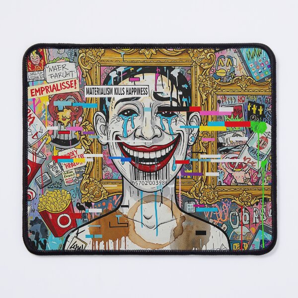 Item preview, Materialism Kills Happiness designed and sold by angelisart.