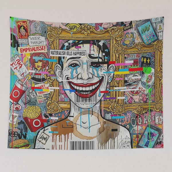 Item preview, Materialism Kills Happiness designed and sold by angelisart.