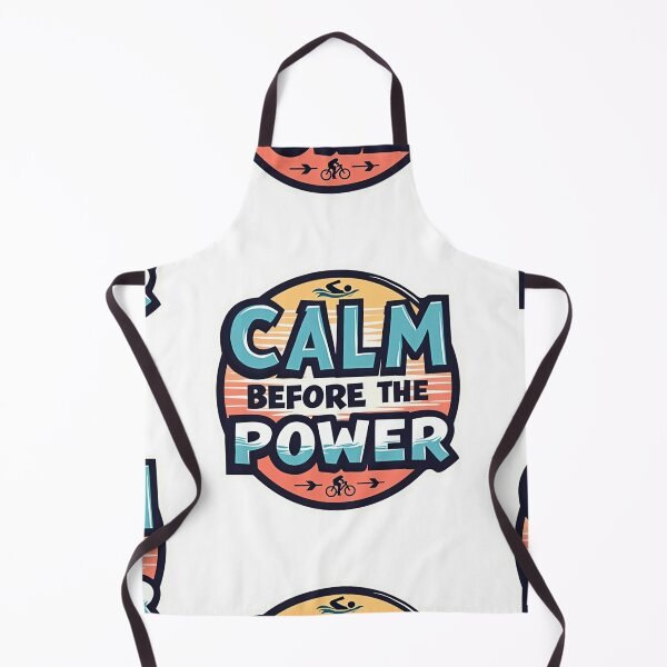 Item preview, CALM BEFORE THE POWER – Triathlon Motivation Sticker designed and sold by Triathlongram.