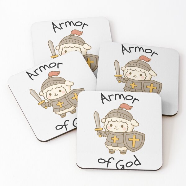 Item preview, Armor of God Cute Sheep Knight - Faith and Strength Inspired designed and sold by Heavenly-Cloudz.