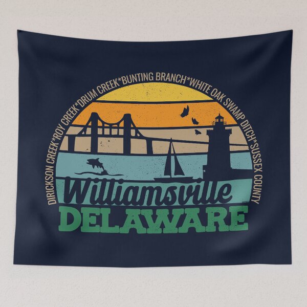 Item preview, Williamsville Delaware Retro Sunset Local Pride Logo  designed and sold by CRHPOD20.