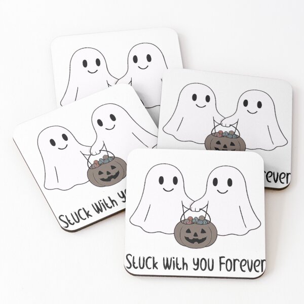 Item preview, Stuck With You Forever – Cute Ghost Couple Halloween Design designed and sold by Skides04.