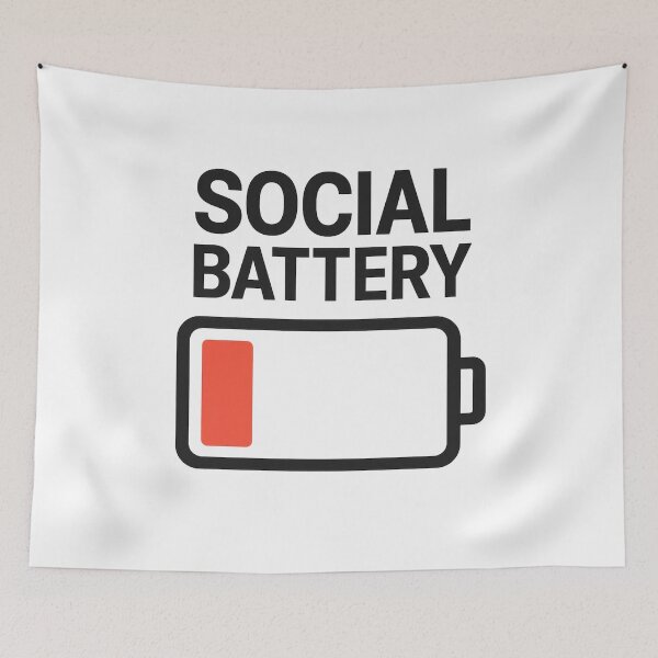 Item preview, Social Battery Low Energy designed and sold by Nuvijo.
