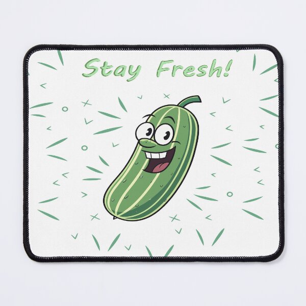 Item preview, Stay Fresh – Funny Cucumber Cartoon designed and sold by AgarutanPrint.