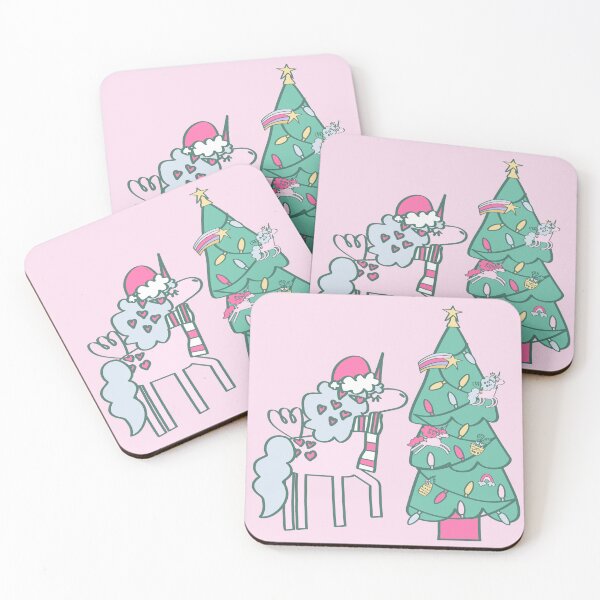 Item preview, christmas unicorn santa whimsical winter holiday designed and sold by Gossip Rag.