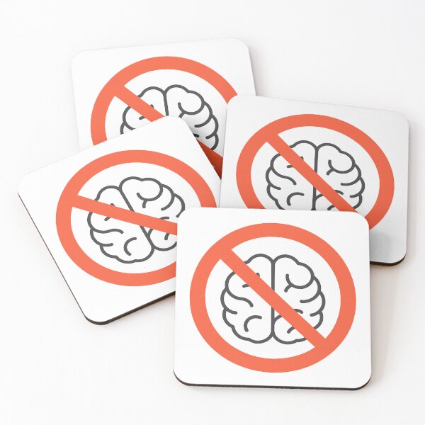 Item preview, No Brain Zone Warning designed and sold by Nuvijo.