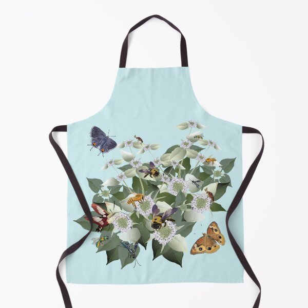 Item preview, Mountain Mint with Pollinating Bees, Butterflies, and Insects designed and sold by Jedi-Artist.
