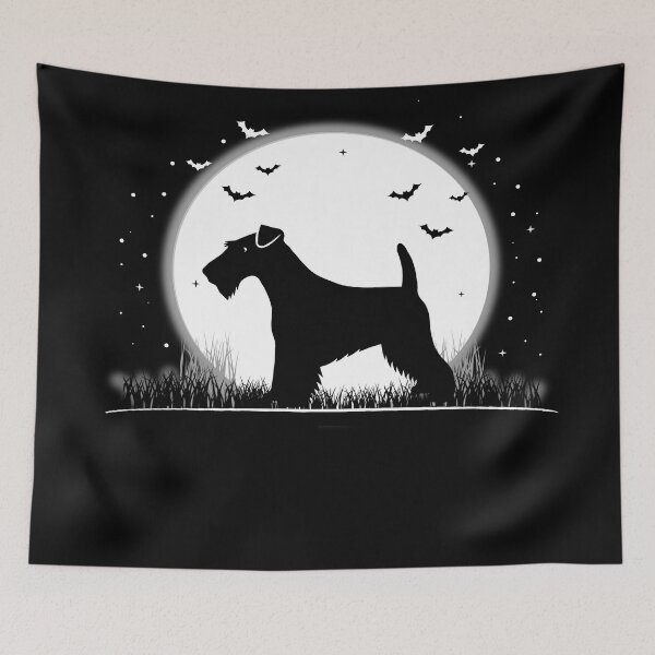 Item preview, Welsh Terrier Dog – Halloween Moon Silhouette designed and sold by The Real Life Symphony.