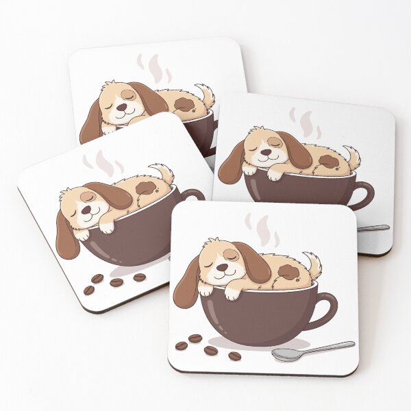 Item preview, Sleeping Puppy in Coffee Cup designed and sold by Amir Faysal.