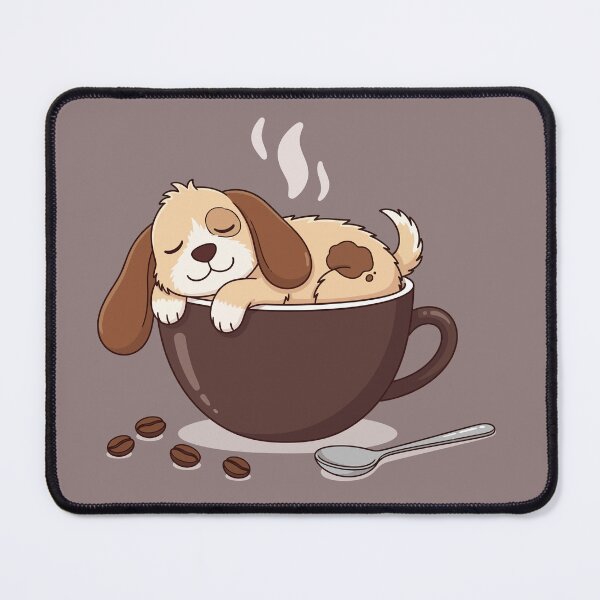 Item preview, Sleeping Puppy in Coffee Cup designed and sold by Amir Faysal.