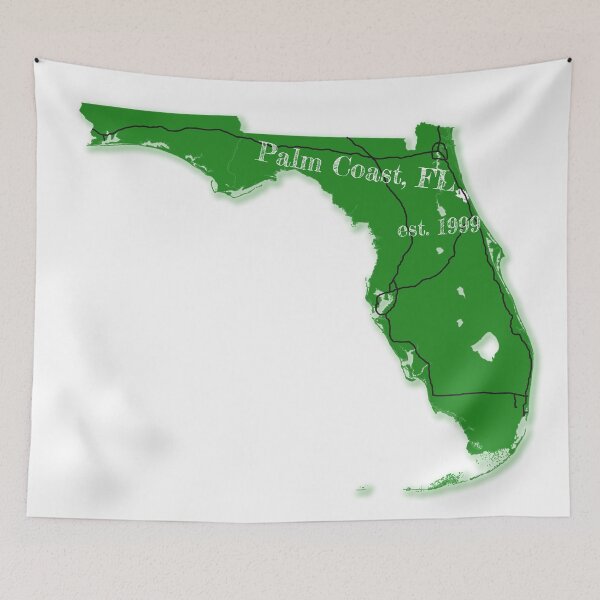 Item preview, Palm Coast, FL [Green] designed and sold by PhilbonianDezin.