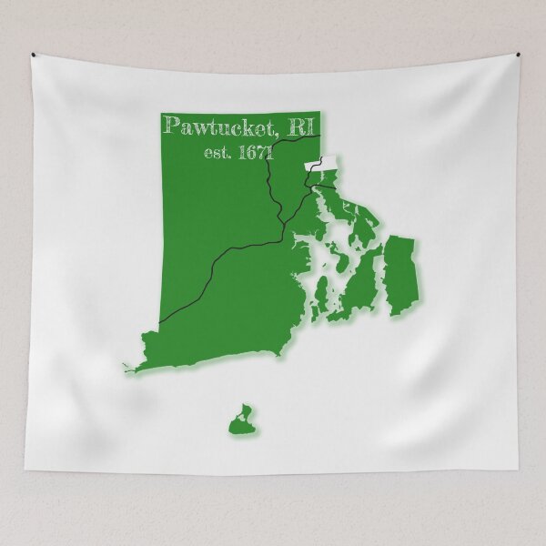 Item preview, Pawtucket, RI [Green] designed and sold by PhilbonianDezin.