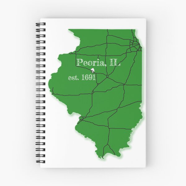 Item preview, Peoria, IL [Green] designed and sold by PhilbonianDezin.
