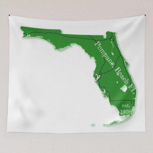 Item preview, Pompano Beach, FL [Green] designed and sold by PhilbonianDezin.