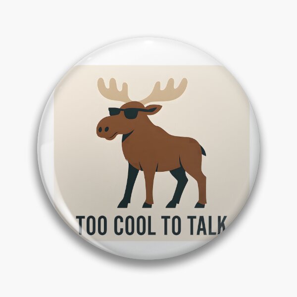 Item preview, Too Cool to Talk – Nordic Moose with Sunglasses designed and sold by NordicSmile.