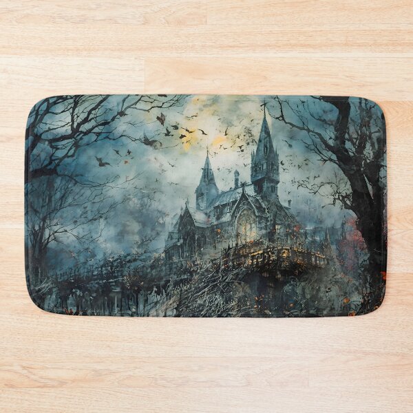 Item preview, Haunted Gothic Castle – Dark Fantasy Horror Artwork designed and sold by A L O N E.