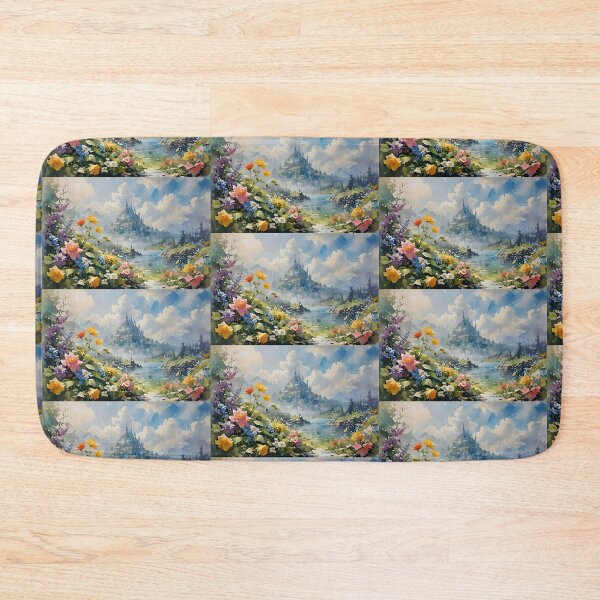 Item preview, Fairy Tale Castle Landscape Illustration designed and sold by tomkaz77studio.